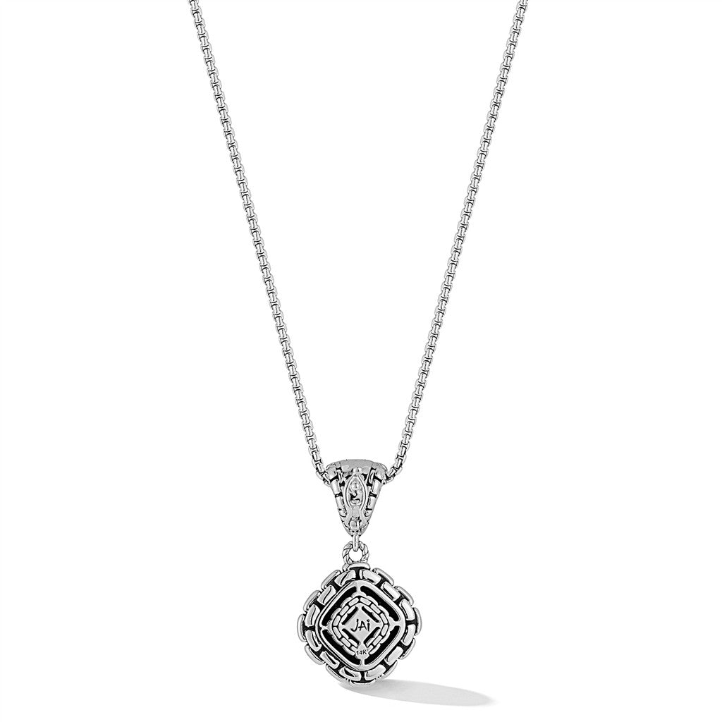 JAI Sterling Silver & 14K Gold Box Chain Pattern S | Silver Necklaces