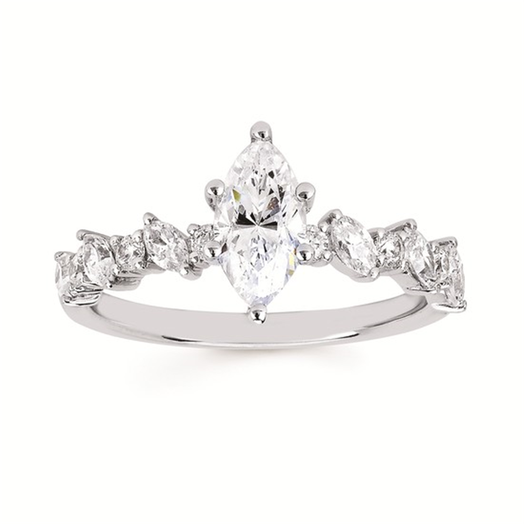 Modern Bridal 1/2 Ctw. Diamond Semi Mount in 14K Gold