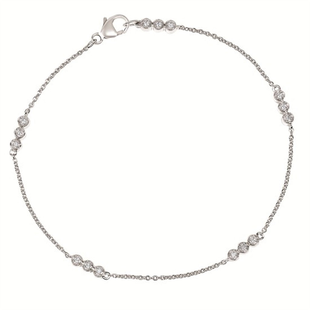 1/10 Ctw Diamond Bracelet in Sterling Silver