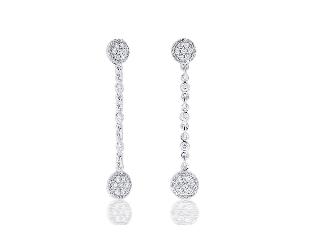 EARRINGS-118 RD 0.80Ct-14K W 3
