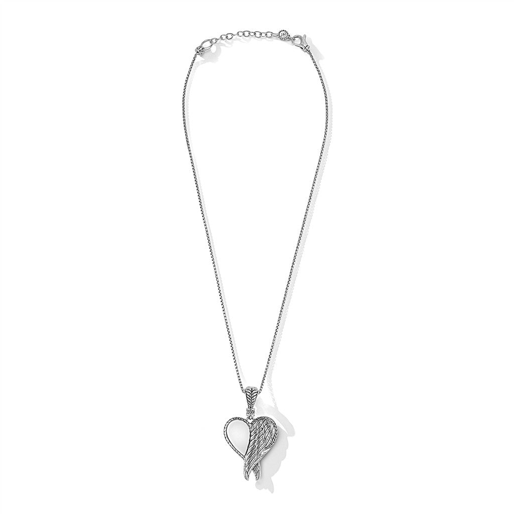 JAI Sterling Silver Reversible Wings Of Love Penda | Silver Necklaces