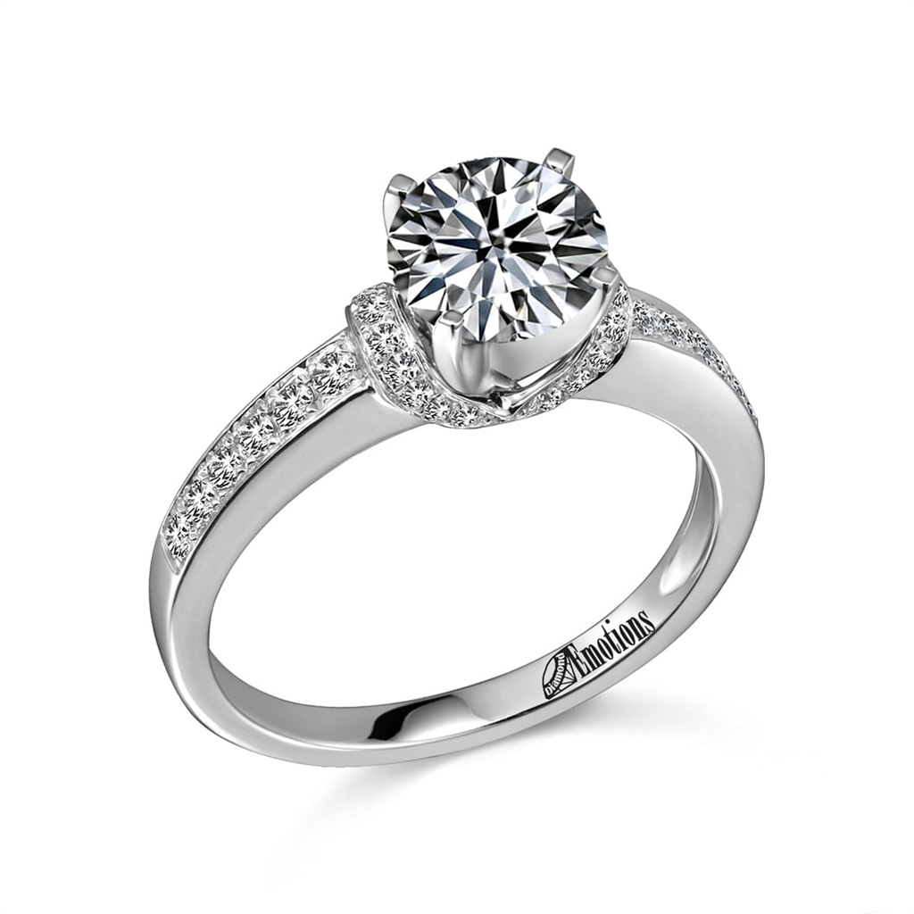 Simple & Elegant Ring Semi-Mount with .26Ct Diamonds