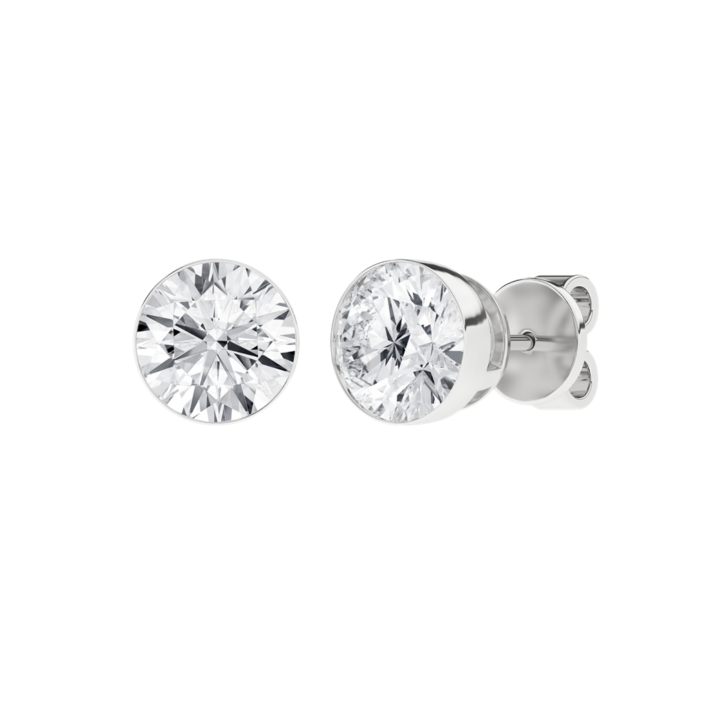 LGD 4.10CTW 14KWG BEZEL SET ST