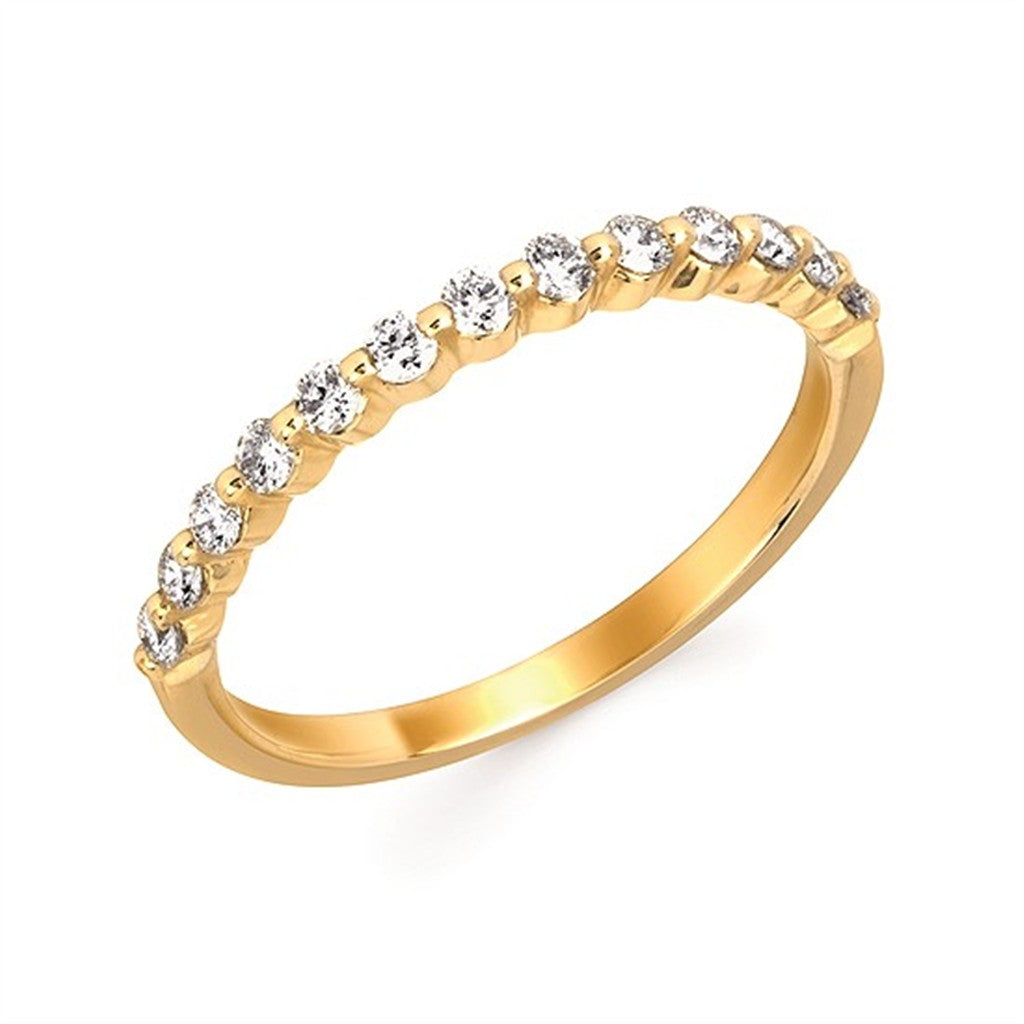 3/4 Ctw. Diamond Shared Prong Band Ring in 14K Gold