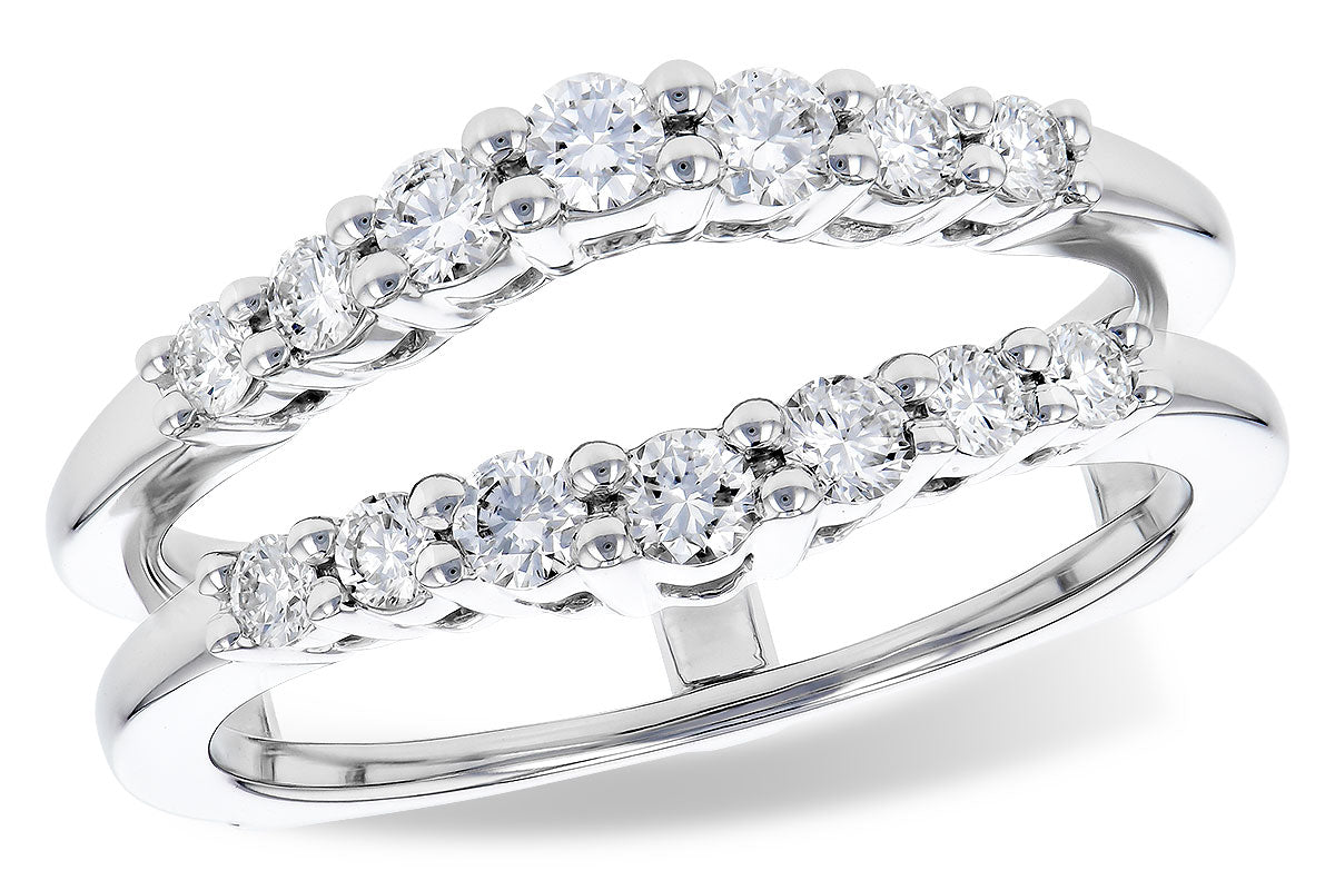 14K White Gold .52CTW Natural Diamond Enhancer – Size 7