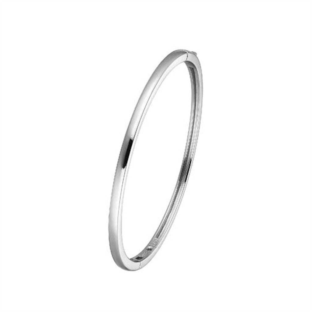 ELLE Simpatico Rhodium Plated Bangle