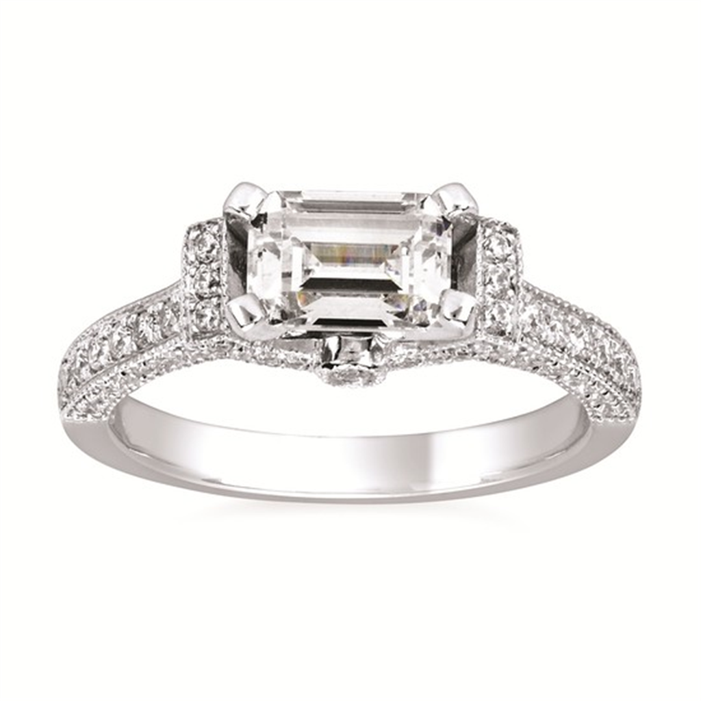Forever Elegant® 1/2 Ctw. Diamond Semi Mount in 14K Gold