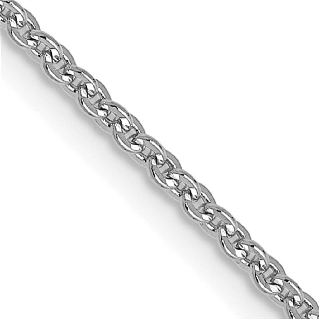 Timeless 14K White Gold Flat Cable Chain