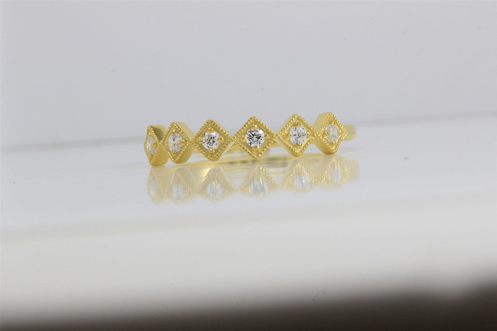 RINGS-6 RD 0.16Ct-14K Y 2.05Gm