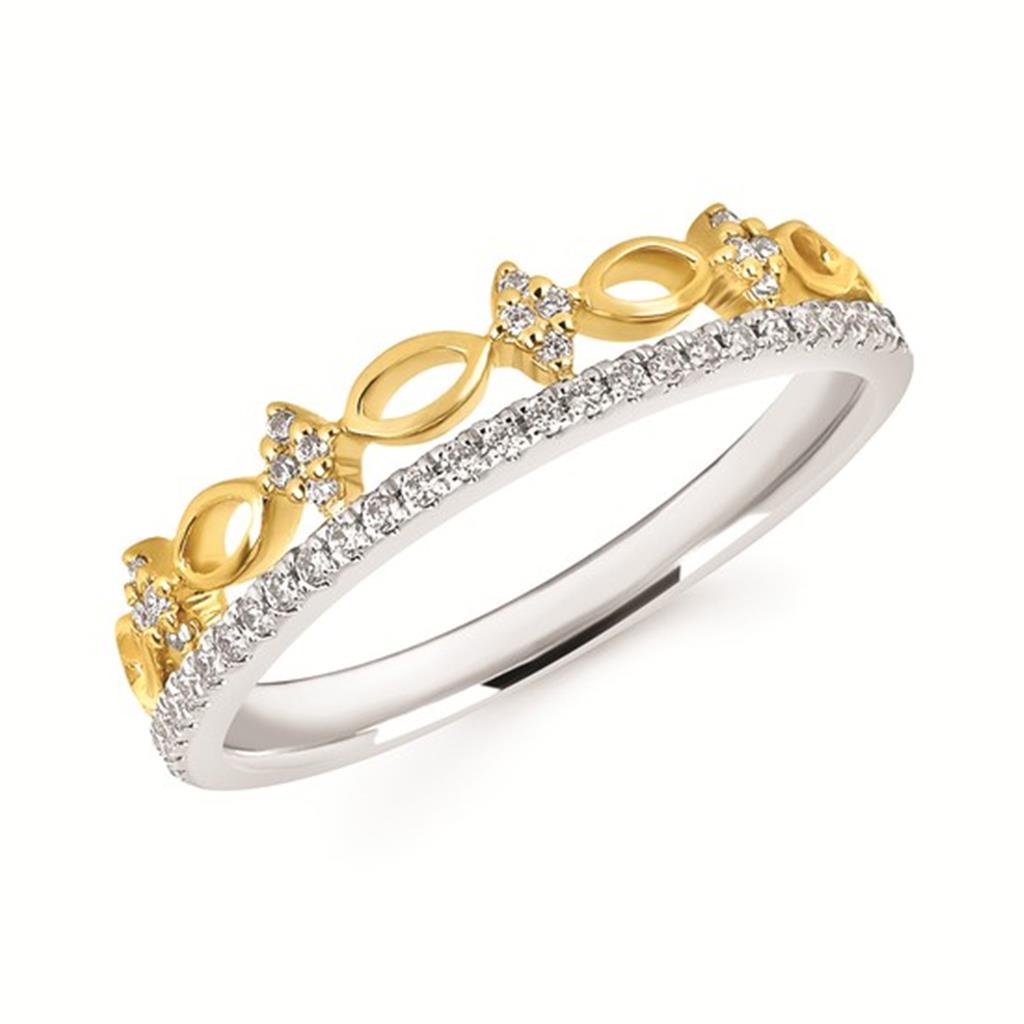 1/6 Ctw. Diamond Fashion Ring in 14K Gold