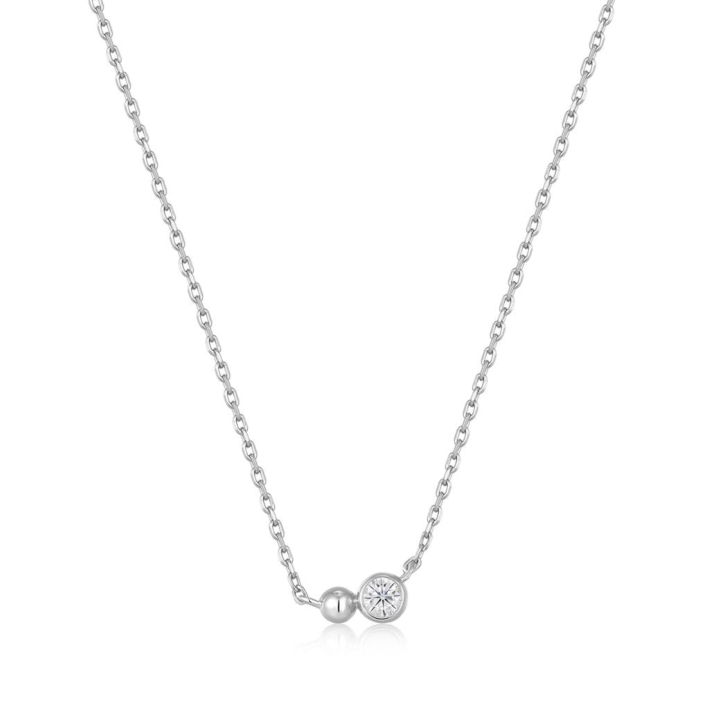 Ania Haie Orb Sparkle Pendant Necklace – Futuristic Elegance