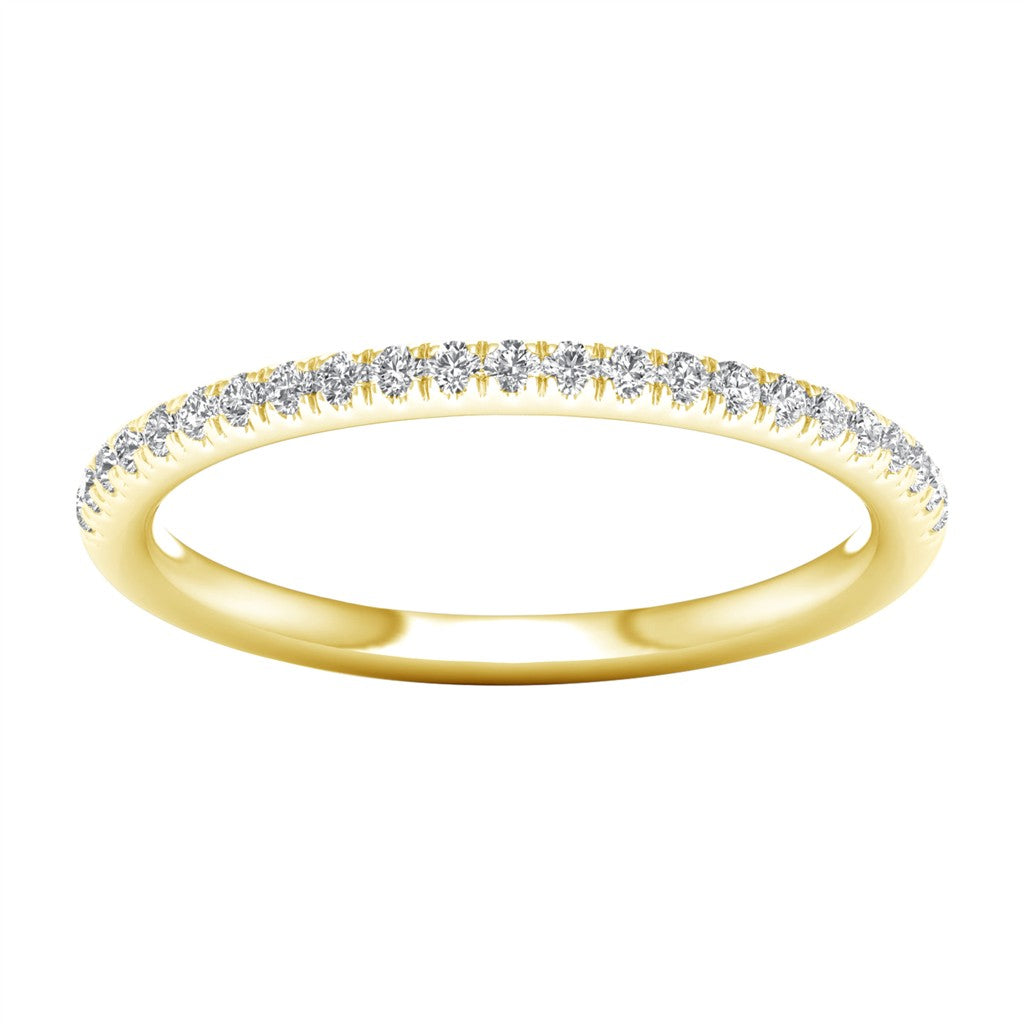 LGD .18CTW 14KYG WEDDING BAND