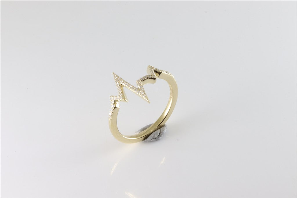 RINGS-45 RD SIZE 6.5 0.13Ct-14