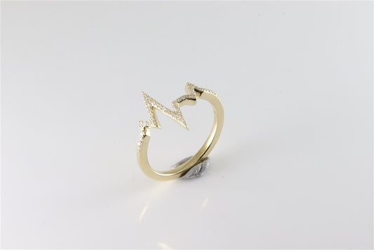 RINGS-45 RD SIZE 6.5 0.13Ct-14