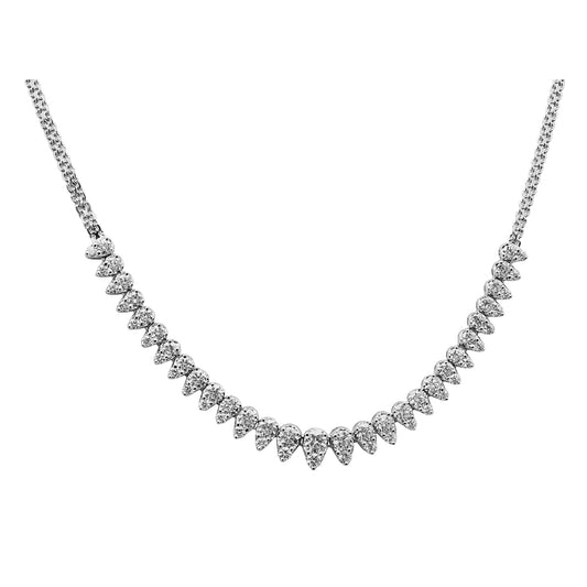 18KWG 3.16CTW Diamond Necklace