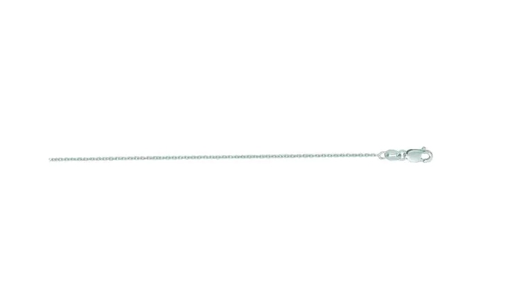 14KWG 20" D/C 1.1MM Cable Chain with Lobster Clasp
