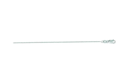 14KWG 20" D/C 1.1MM Cable Chain with Lobster Clasp