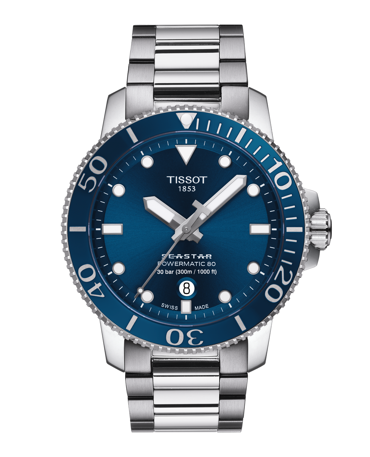 Tissot Seastar Blue dial power
