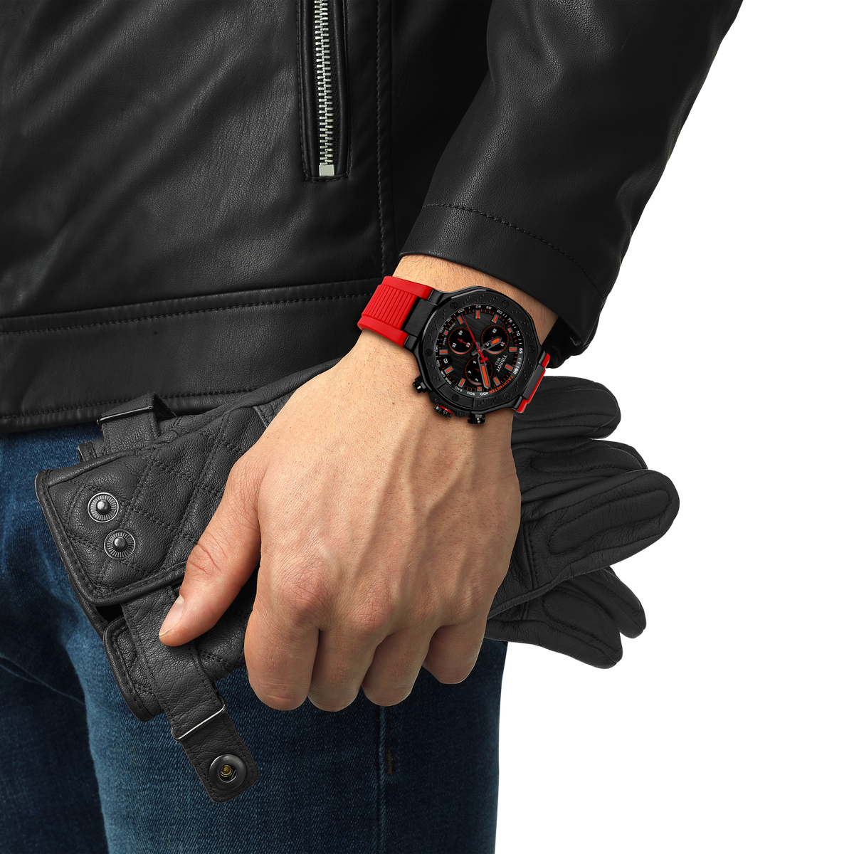 TISSOT T-RACE QTZ BLK DIAL RED