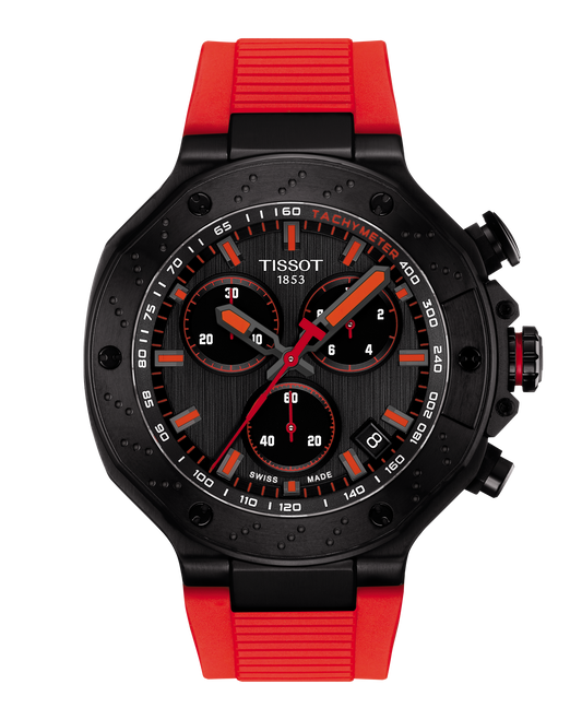TISSOT T-RACE QTZ BLK DIAL RED