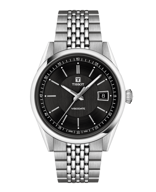 TISSOT VISODATE 39MM PW80 BLK