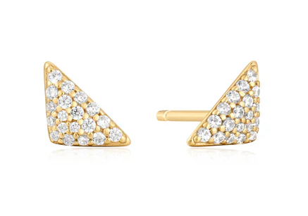 Ania Haie YGP Triangular Pavé Studs - Parker Jewelers Carlisle, PA