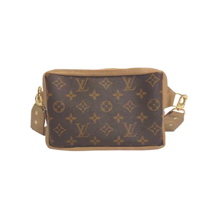 Bella Belt Bag with Full-Front Monogram – Upcycled Bronze