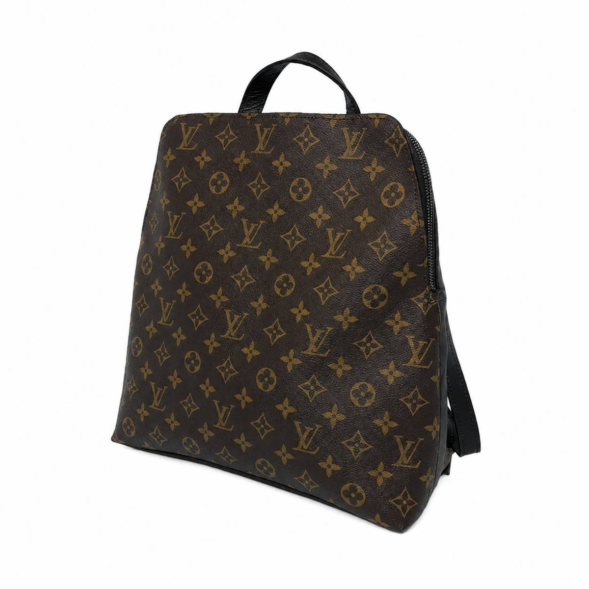 Riley Backpack Full-Front Monogram – Upcycled Black