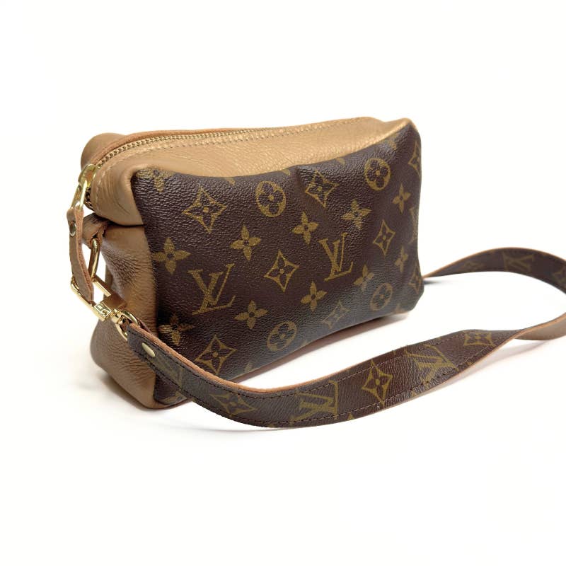 Val Shoulder Bag Full-Front Monogram – Upcycled Bronze