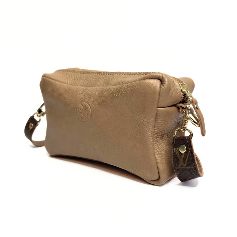 Val Shoulder Bag Full-Front Monogram – Upcycled Bronze