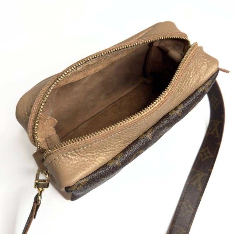 Val Shoulder Bag Full-Front Monogram – Upcycled Bronze