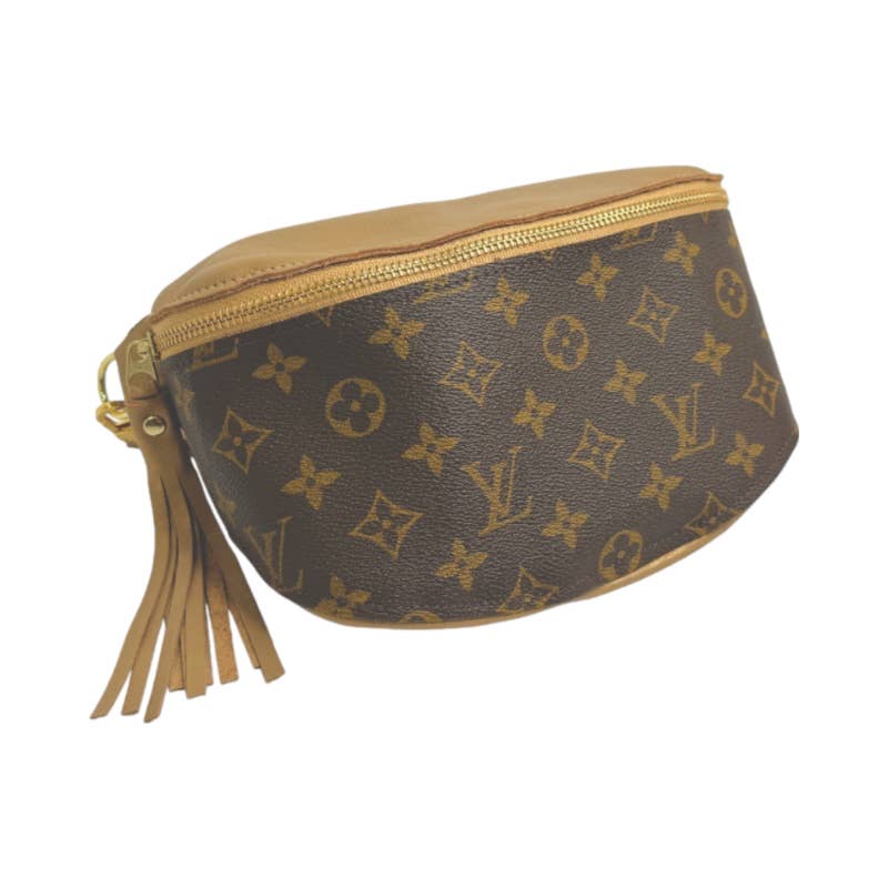 Britt Belt Bag Full-Front Monogram – Upcycled Bronze