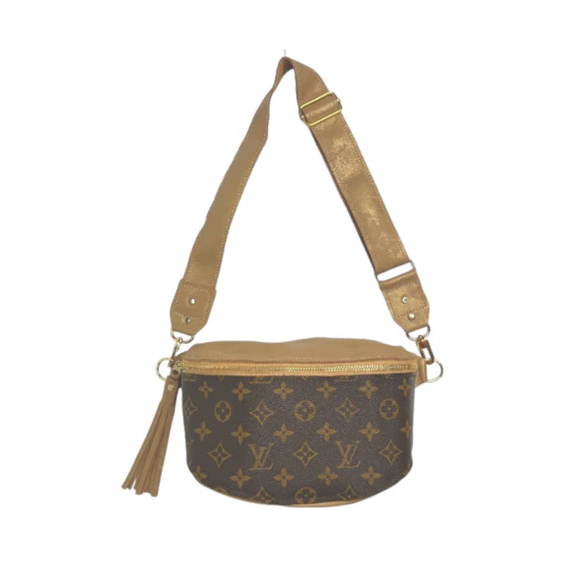 Britt Belt Bag Full-Front Monogram – Upcycled Bronze