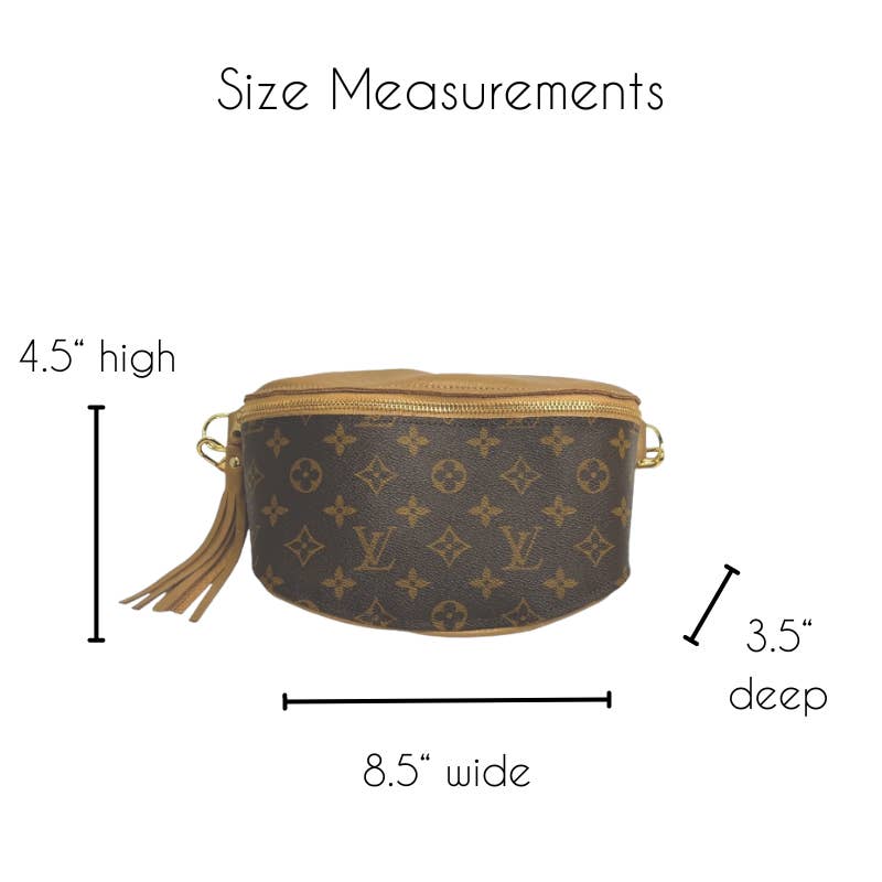 Britt Belt Bag Full-Front Monogram – Upcycled Bronze