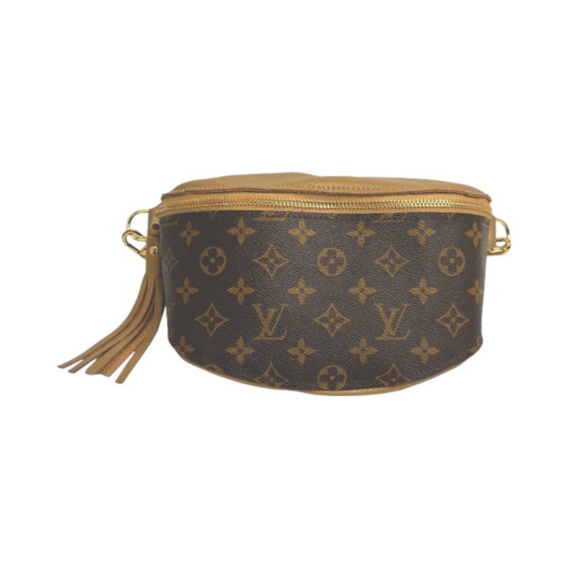 Britt Belt Bag Full-Front Monogram – Upcycled Bronze