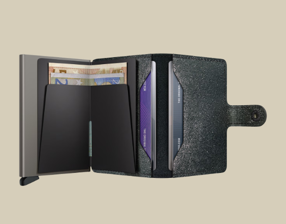 SECRID Miniwallet Stars Black