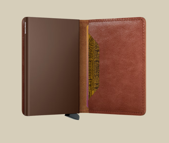 SECRID Vintage Slimwallet Cognac Brown