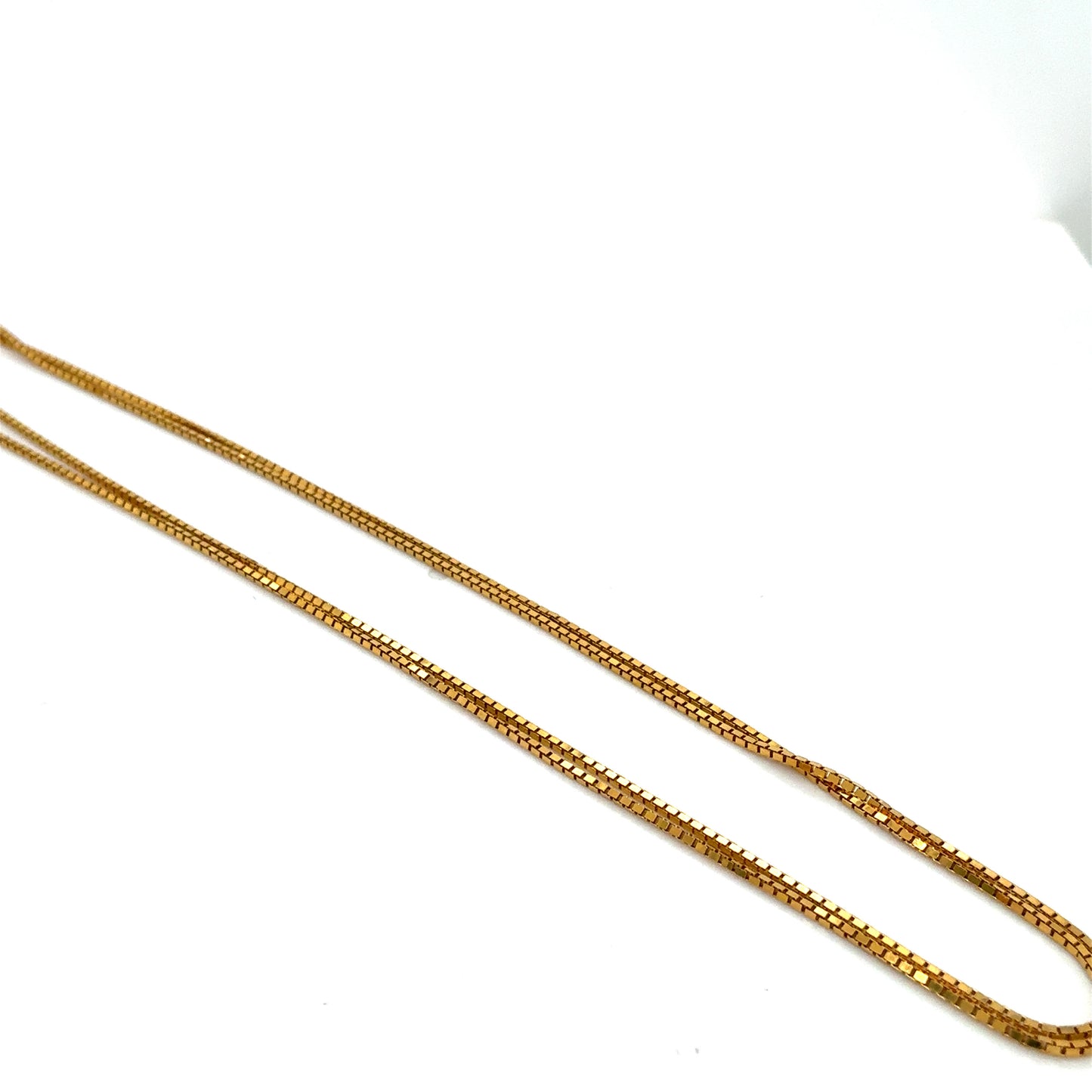 14K Yellow Gold Box Chain