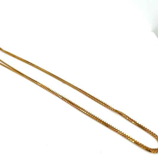 14K Yellow Gold Box Chain