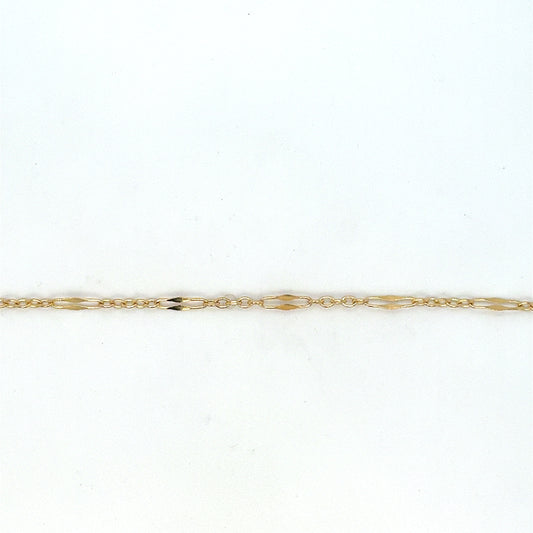 14K Yellow Gold Estate 9" Open Link Bracelet