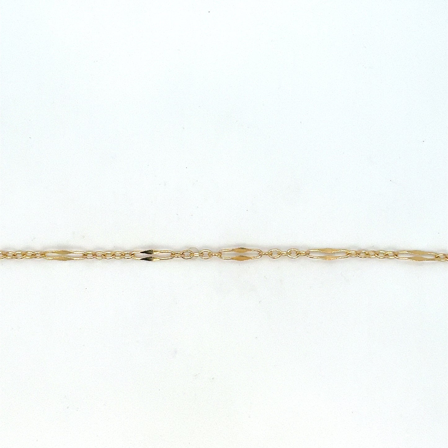 14K Yellow Gold Estate 9" Open Link Bracelet