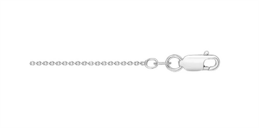 Sterling Silver 18" Cable Link Chain with Lobster Clasp