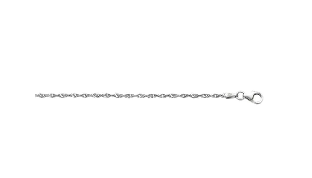 Sterling Silver 18" Singapore Chain with Lobster Clasp