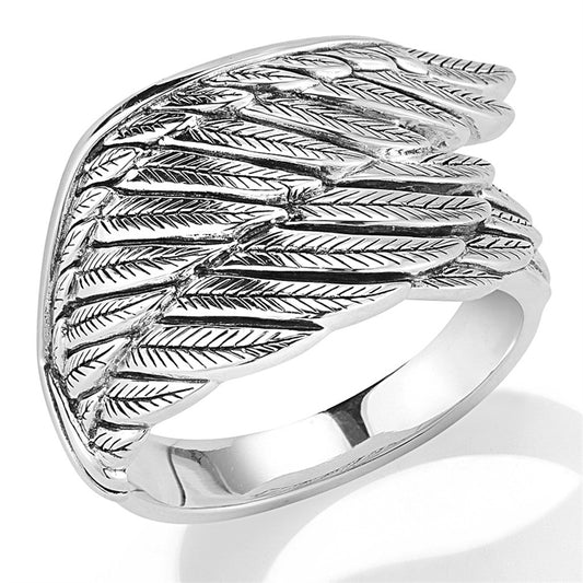 JAI Sterling Silver Wings Of Love Ring, Size 7 | Silver Rings