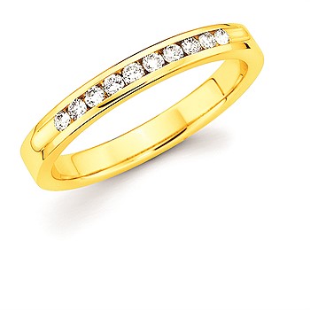 1/3 Ctw. Channel Set 10 Stone Diamond Anniversary Band