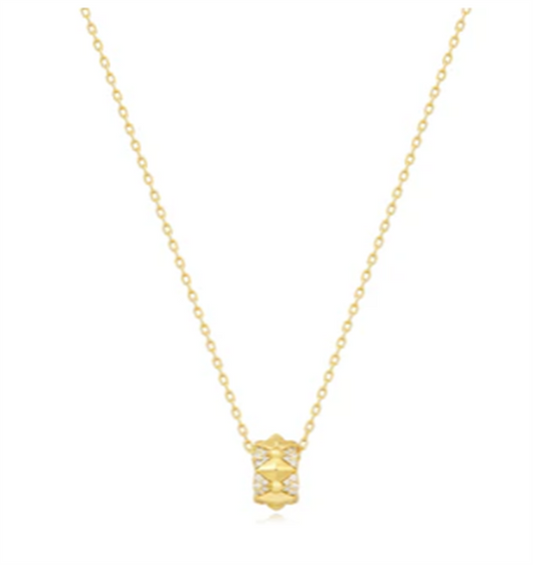Ania Haie YGP Geometric Sparkle Pendant – Bold and Versatile