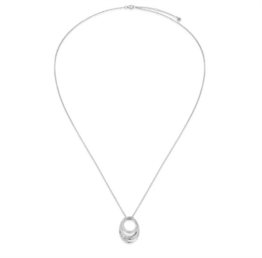 ELLE Between Elements Pendant Necklace – Rhodium-Plated Sterling Silver, 20"