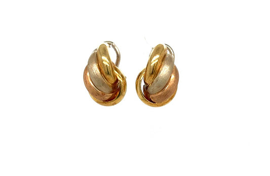 Lady's Yellow 18 Karat Estate Earrings