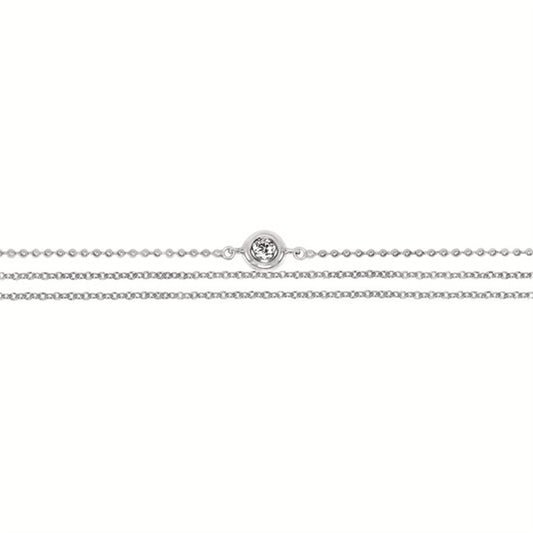 SS .04CTW Diamond Bracelet – Delicate Sparkle