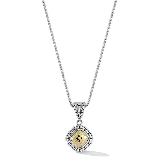 JAI Sterling Silver & 14K Gold Box Chain Pattern S | Silver Necklaces